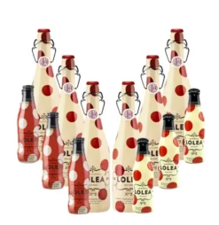 Lolea 6er Set Sangria N°2 WEIß 0,75L (7% Vol) 6x Weißwein Sangria Chardonnay + 6 Minis GRATIS 3x ROT 0,2L (7% Vol) 3x WEIß 0,2L (7% Vol)- [Enthält Sulfite]