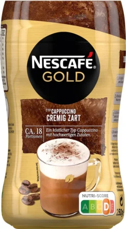 Nescafé® Nescafé Gold Typ Cappuccino Cremig Zart | 250g -Senseo || Tassimo Verkäufe 9e3c942f7974c020013b39b3f329c6b5