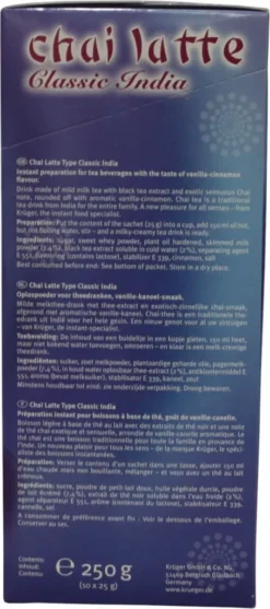 Krüger You Chai Latte Typ Vanille-Zimt Classic India Extra Cremig | 10 Portionen -Senseo || Tassimo Verkäufe 9f1509446e045314aaed104f4856f7e8