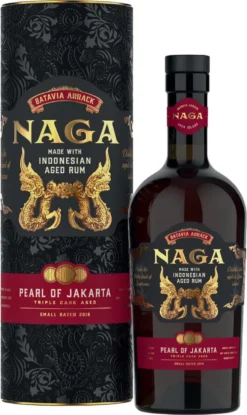 Naga Rum Pearl Of Jakarta | Triple Cask Aged | Small Batch 2019 | 0,7l Flasche In Tube