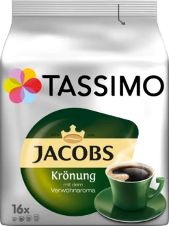 Tassimo Jacobs Krönung Mit Dem Verwöhnaroma | 16 T Discs, Kaffeekapseln
