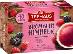 Teehaus Brombeer Himbeer Früchtetee Fruchtig Frisch Aromatisiert 90g