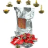 Creano Teeblumen 36 Teekugeln Weißer Tee Großpackung, Erblühtee Im Bulkpack, Teerosen, Blooming Tea, Flowering Tea