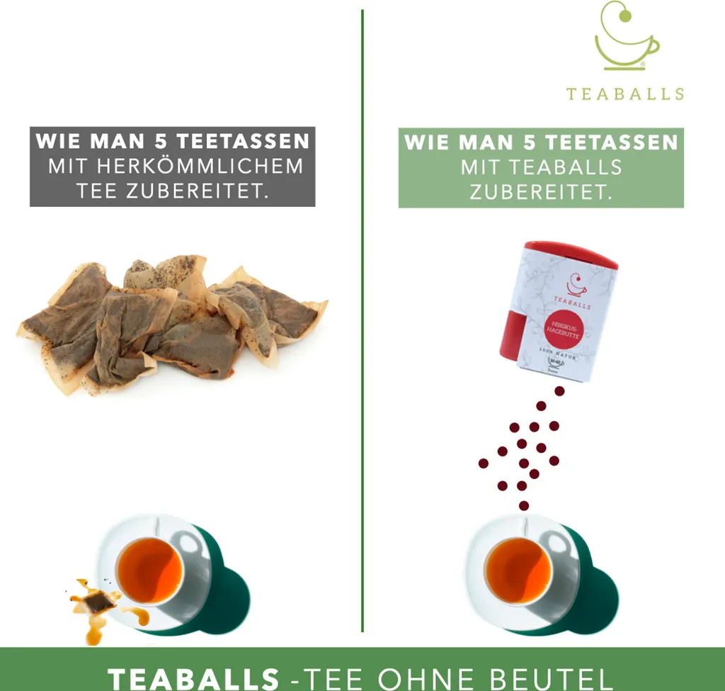 TEABALLS - Erdbeere (1x 8g) | BLACK SELECTION | 30-60 Tassen Tee 3 TEABALLS - Erdbeere (1x 8g) | BLACK SELECTION | 30-60 Tassen Tee – Bild 3