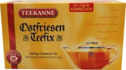 Teekanne Ostfriesen Teefix Schwarzer Tee Harmonisch Kräftig 140g -Senseo || Tassimo Verkäufe a80c855fd61c42971a85751c06c05f2f