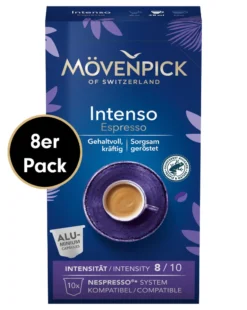Kaffeekapseln INTENSO ESPRESSO In Alukapseln Von Mövenpick, 8x10 Stück