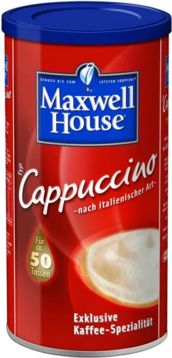 MAXWELL HOUSE Typ Cappuccino Löslicher Kaffee 3 X 500 G Instantkaffee -Senseo || Tassimo Verkäufe ae2fe9629a03f37050570a1351f171b6