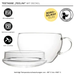 Creano ErblühTeelini Teeblumen Geschenkset Mit Teeglas Und 8 Teeblumen Im Tassenformat -Senseo || Tassimo Verkäufe ae4af430ddf0b42c4358d59c8c4233cb
