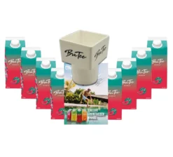 Capital BraTee 8er Set Eistee Wassermelone Water Melon 750ml Ice Tea + Gratis Getränkehalter + Autogrammkarte - Heftig Fruchtiger BraTee Mit Wassermelonengeschmack - Nicht Zu Süß, Genau Perfekt
