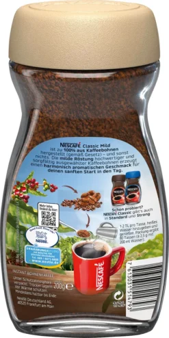 Nestlé® Nescafé Classic Mild | Löslicher Kaffee | 200g-Glas 13 Nestlé® Nescafé Classic Mild | Löslicher Kaffee | 200g-Glas -Senseo || Tassimo Verkäufe b2c5f151dbc94f4402c8a50f8f23a411