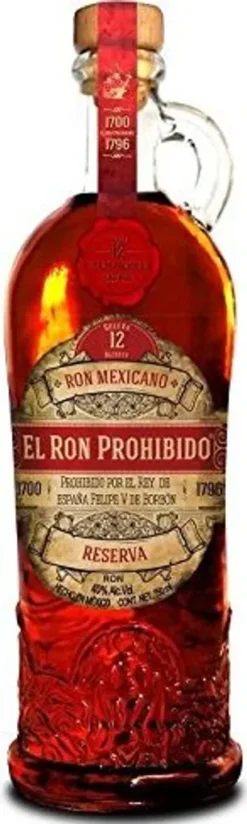 El Ron Prohibido Rum Solera 12 Jahre Mexican Rum | 40 % Vol | 0,7 L -Senseo || Tassimo Verkäufe b335e7621d21f04f7384b92131dc0a50