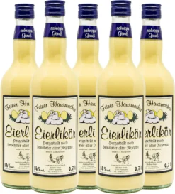 5 X Naitschauer Eierlikör Fein Und Sahnig 14% Vol Aus Thüringen