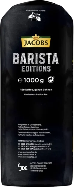 JACOBS Kaffeebohnen Barista Editions Crema Do Brasil 4 X 1 Kg Geröstete Bohnen -Senseo || Tassimo Verkäufe b6e9d793dc2153a7bf8c9f0e410d04c4