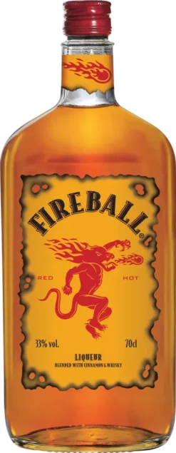 Fireball Liquer Blended With Cinnamon & Whisky | 33 % Vol | 0,7 L