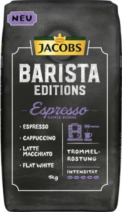 JACOBS Kaffeebohnen Barista Editions Espresso Esproessobohnen 4x1 Kg +2 Dosen -Senseo || Tassimo Verkäufe b9ef424a24f203bd06de4d4ae9ae8f96 1