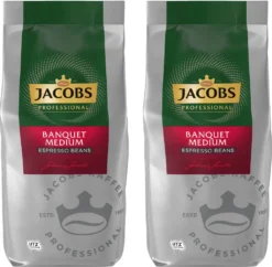 JACOBS Professional Kaffeebohnen Banquet Medium Espresso Bohnen 2 X 1 Kg