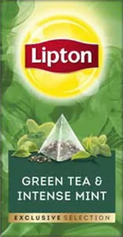 Lipton - Exclusive Selection Grüner Tee & Intensive Minze - 25 Pyramidenbeutel