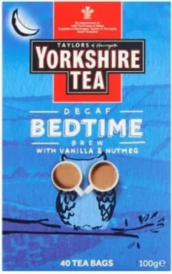 Taylors Of Harrogate Yorkshire Bedtime Brew - 40 Teebeutel / 100 G - Decaf