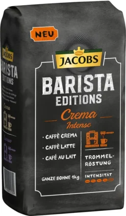 Jacobs Barista Editions Crema Intense, Bohnenkaffee, Ganze Bohnen, Röstkaffee, Kaffeebohnen, 4 X 1000 G -Senseo || Tassimo Verkäufe c181544b9b868ce8976b1651429dbe66