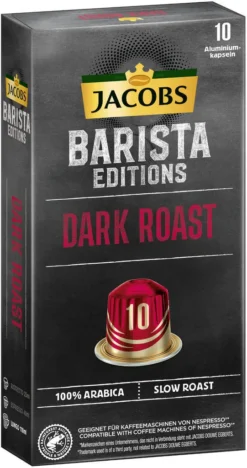 JACOBS Kapseln Barista Editions Dark Roast 10 10x10 Nespresso®* Kompatibel 10 JACOBS Kapseln Barista Editions Dark Roast 10 10x10 Nespresso®* Kompatibel -Senseo || Tassimo Verkäufe c2569abbfebaa7af7b0d8e22a615443d