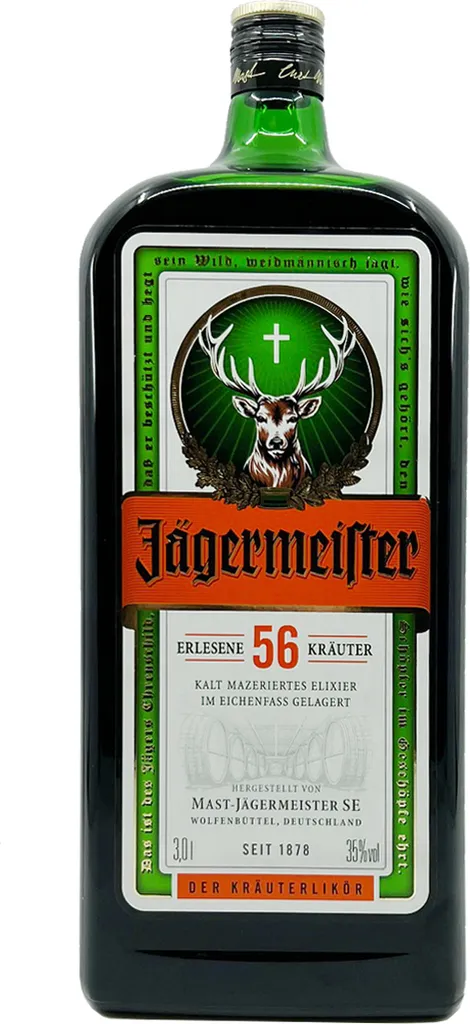 Jägermeister Likör Shot Mit 56 Verschiedenen Kräutern 3000ml 3 Jägermeister Likör Shot Mit 56 Verschiedenen Kräutern 3000ml – Bild 3