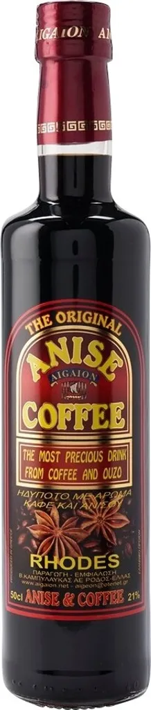 Kaffee-Ouzo Likör 21% 0,5l Aigaion