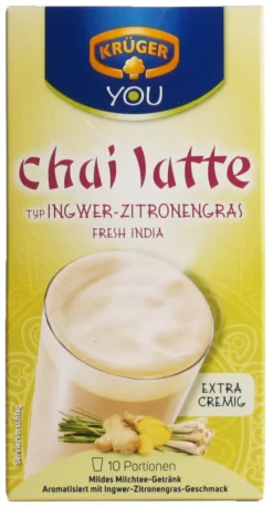 Krüger You Chai Latte Typ Ingwer-Zitronengras Fresh India Extra Cremig | 10 Portionen -Senseo || Tassimo Verkäufe c7549ec99388ae51b3d83af56d6ca49c