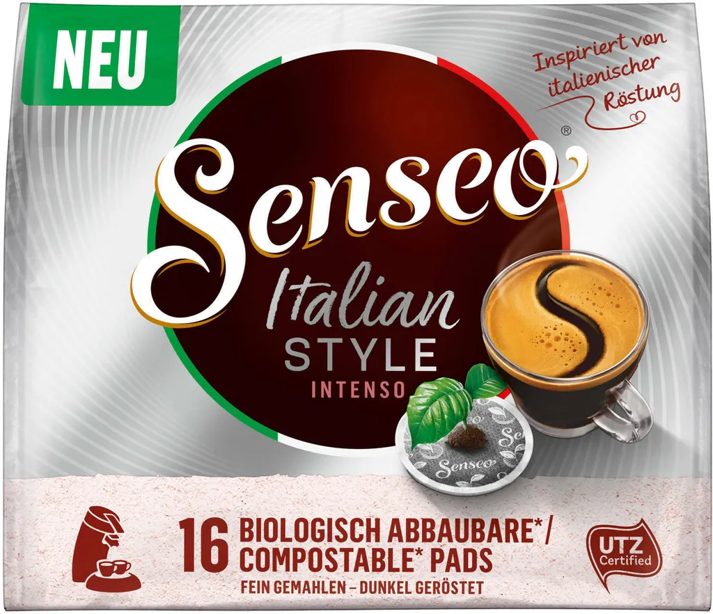 SENSEO Pads Italian Style Senseopads UTZ 80 Getränke Kaffeepads 2 SENSEO Pads Italian Style Senseopads UTZ 80 Getränke Kaffeepads – Bild 2