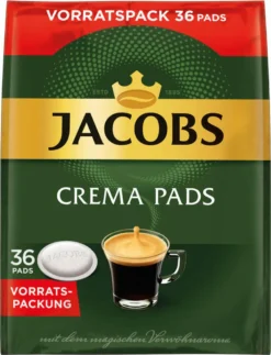 JACOBS Kaffeepads Crema Classic UTZ- 5 X 36 Getränke Pads Vorteilspack -Senseo || Tassimo Verkäufe c91c60512182af693634ee851ddc045c