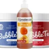 Molecula Bubble Tea Set 2x Fruchtperlen 1x Sirup 15x Becher 15x Strohhalme Popping Boba