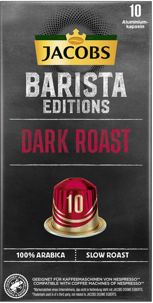 JACOBS Kapseln Barista Editions Dark Roast 10 10x10 Nespresso®* Kompatibel 2 JACOBS Kapseln Barista Editions Dark Roast 10 10x10 Nespresso®* Kompatibel – Bild 2