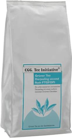 Universitea Of Tea Teehaus 1 Kg Darjeeling Grüner Tee Initiative Second Flush FTGFOP