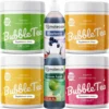 Bubble Tea Set - Melone, Granatapfel, Passionsfrucht, Mangokugeln, Beerensirup, Apfel, Tassen Und Strohhalme