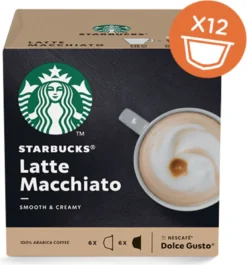 Nestlé® Starbucks By Nescafe Dolce Gusto 12 Kapseln Latte Macchiato Smooth Creamy 8 Nestlé® Starbucks By Nescafe Dolce Gusto 12 Kapseln Latte Macchiato Smooth Creamy -Senseo || Tassimo Verkäufe ce5faa2379b84e92475890280165e229