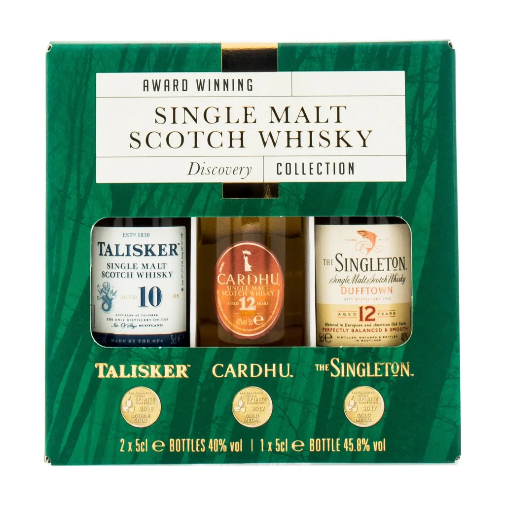 Whisky Explorer Pack Award Winning Single Malt Scotch Whisky Discovery Collection | Talisker 10 Jahre 0,05 L - Cardhu 12 Jahre 0,05 L - Singleton 12 Jahre 0,05 L | 40,0 % Vol - 45,8 % Vol | 0,15 L 2 Whisky Explorer Pack Award Winning Single Malt Scotch Whisky Discovery Collection | Talisker 10 Jahre 0,05 L - Cardhu 12 Jahre 0,05 L - Singleton 12 Jahre 0,05 L | 40,0 % Vol - 45,8 % Vol | 0,15 L – Bild 2