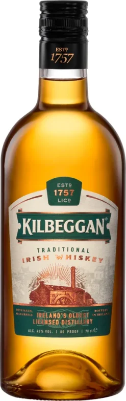 Kilbeggan Traditional Irish Whiskey | 40 % Vol | 0,7 L