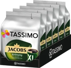 TASSIMO Jacobs Krönung XL 5er Pack Kaffee T Discs Kaffee Kapseln 5 X 16 Getränke