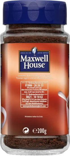 MAXWELL HOUSE Klassisch 6 X 200 G Gläser Löslicher Kaffee Instantkaffee -Senseo || Tassimo Verkäufe d29d3310a800d72ccad023f2119a5f86