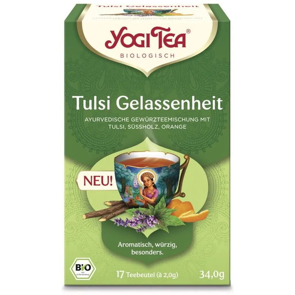 Yogi Tea Tulsi Gelassenheit Gewürztee 17 Stk 1 Yogi Tea Tulsi Gelassenheit Gewürztee 17 Stk