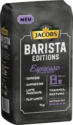 Jacobs Barista Editions Espresso, Bohnenkaffee, Ganze Bohnen, Röstkaffee, Kaffeebohnen, 4 X 1000 G -Senseo || Tassimo Verkäufe d8d1b045eaf9e2d622d22676b9ac89ff