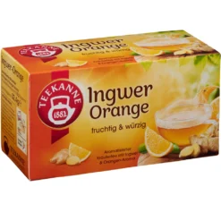 Teekanne Ingwer Orange Kräutertee Fruchtig Würzig Im Geschmack 32g