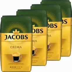 JACOBS Expertenröstung Crema Kaffee Ganze Bohne 4 X 1 Kg Kaffeebohnen