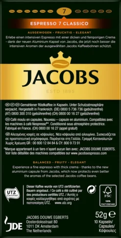 Jacobs Espresso Classico | 10 Nespresso® Komp. Kapseln -Senseo || Tassimo Verkäufe dc29346bbbfbb70af94b0f773ddfff37