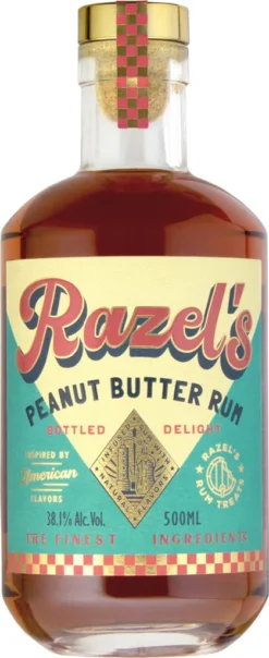 Razel's Peanut Butter Rum 0,5l, Alc. 38,1 Vol.-%,