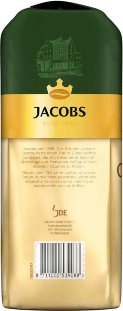 JACOBS Kaffeebohnen Expertenröstung Crema Gold 3 Kg Geröstete Bohnen+ 1 Jacobs Barista Becher+ 1 Dose -Senseo || Tassimo Verkäufe de62b81c1b833ee3c2c8a6b8785eb7e3 2