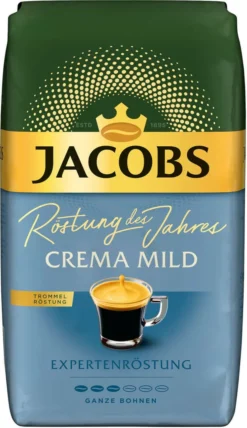 JACOBS Kaffeebohnen Expertenröstung Crema Mild Röstung Des Jahres 2 X 1 Kg + 1 Aluminium Dose Barista Design -Senseo || Tassimo Verkäufe e12e5f6d50ac343e51ae4c0007bff4fe 2