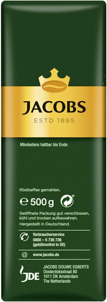 JACOBS Krönung Kräftig Filterkaffee 12 X 500 G Kaffee Gemahlen 6 JACOBS Krönung Kräftig Filterkaffee 12 X 500 G Kaffee Gemahlen – Bild 6