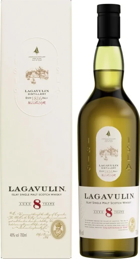 Lagavulin 8 Jahre Islay Single Malt Scotch Whisky In Geschenkpackung | 48 % Vol | 0,7 L 1 Lagavulin 8 Jahre Islay Single Malt Scotch Whisky In Geschenkpackung | 48 % Vol | 0,7 L
