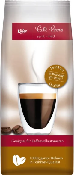 Käfer Caffè Crema Lungo | Ganze Bohne | 1000 G -Senseo || Tassimo Verkäufe ed0de750317dd16beeaccbc60e07b4e2