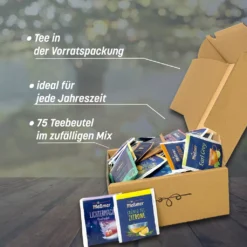 Genussleben Box Mit 75x Teebeutel Im Zufälligen Mix, Min. 10 Versch. Tee Sorten -Senseo || Tassimo Verkäufe f1a68683037a348d5e003472e537523e